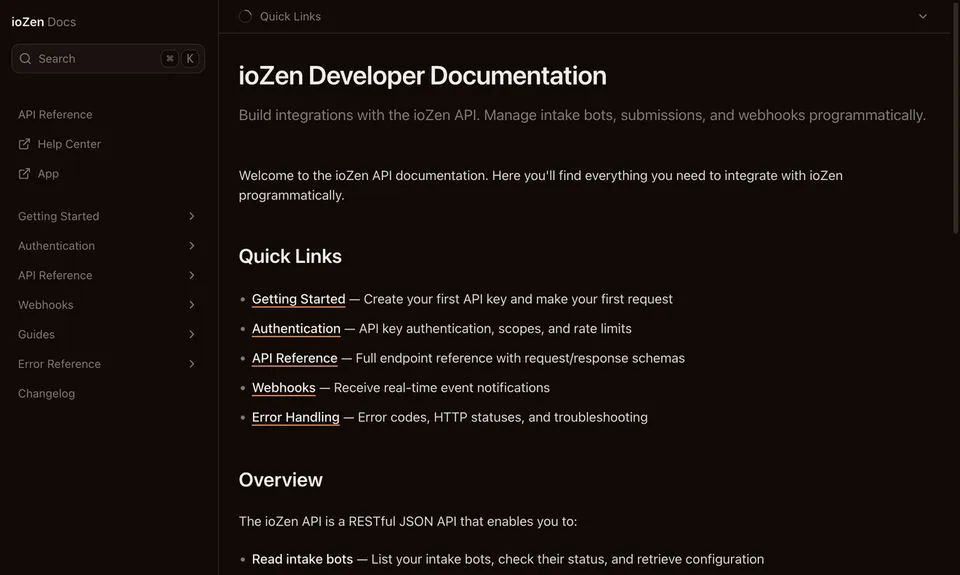 Fumadocs API documentation page with endpoint explorer