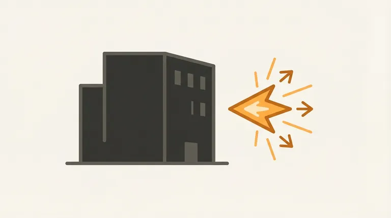 A person fighting a giant monster made of paper forms and bureaucracy